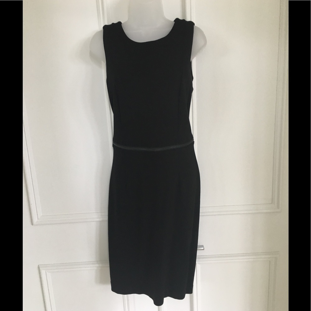 Black Clavin Klein Dress w/ Zipper Accent